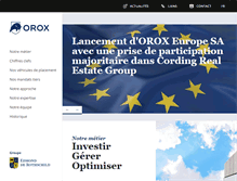 Tablet Screenshot of oroxcapital.com